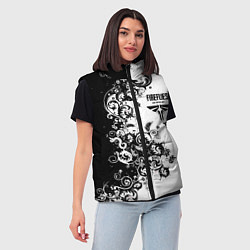 Женский жилет Одни из нас узор блэк, цвет: 3D-светло-серый — фото 2