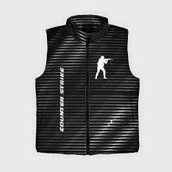 Женский жилет Counter Strike metal game lines, цвет: 3D-черный