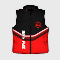 Женский жилет Linkin park geometry line steel, цвет: 3D-красный