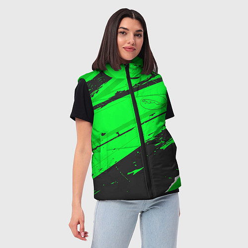 Женский жилет Jaguar sport green / 3D-Черный – фото 3