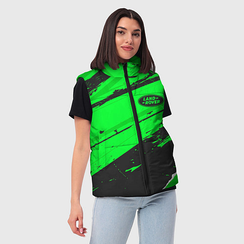 Женский жилет Land Rover sport green / 3D-Черный – фото 3