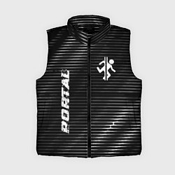 Женский жилет Portal metal game lines, цвет: 3D-черный
