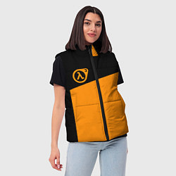 Женский жилет Half life orange game, цвет: 3D-красный — фото 2