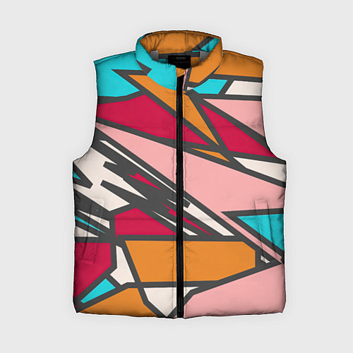 Женский жилет Забавная геометрия / 3D-Светло-серый – фото 1