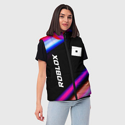 Женский жилет Roblox speed game lights, цвет: 3D-черный — фото 2