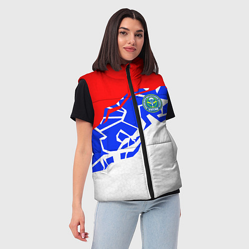 Женский жилет Триколор - ВДВ / 3D-Красный – фото 3
