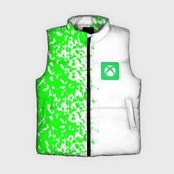 Женский жилет Xbox кислотные зеленые краски, цвет: 3D-светло-серый