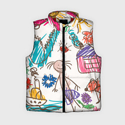 Женский жилет Детский принт
