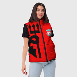 Женский жилет Liverpool fc sport steel, цвет: 3D-светло-серый — фото 2