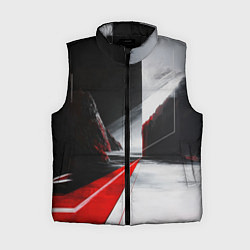 Женский жилет Футуристичный пейзаж в стиле авангард, цвет: 3D-черный
