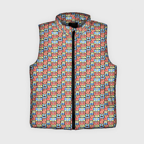 Женский жилет Монстры и человечки / 3D-Светло-серый – фото 1