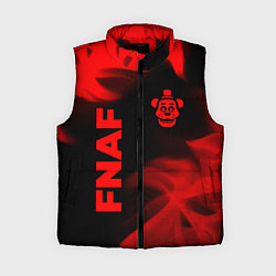 Женский жилет FNAF - red gradient вертикально, цвет: 3D-черный
