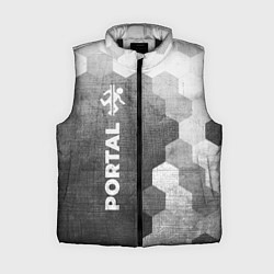 Женский жилет Portal - grey gradient по-вертикали, цвет: 3D-черный