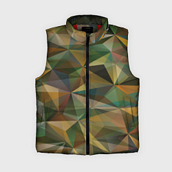 Женский жилет Милитари абстракция стекло