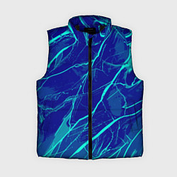 Женский жилет Яркий сине-голубой абстрактная текстура