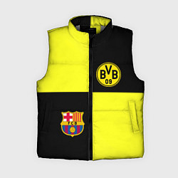 Женский жилет Barcelona x Borussia, цвет: 3D-светло-серый