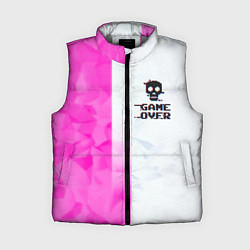 Женский жилет Game over pink abstraction