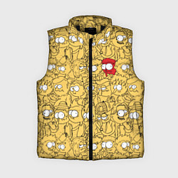 Женский жилет Красный человечек, цвет: 3D-черный