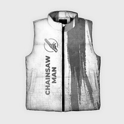 Женский жилет Chainsaw Man - white gradient по-вертикали, цвет: 3D-черный
