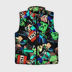 Женский жилет Главные герои из Майнкрафт