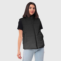 Женский жилет Серо-серый градиент, цвет: 3D-черный — фото 2