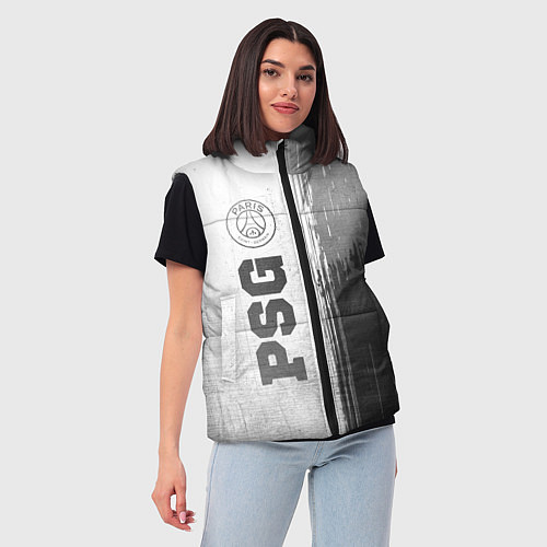 Женский жилет PSG - white gradient по-вертикали / 3D-Черный – фото 3