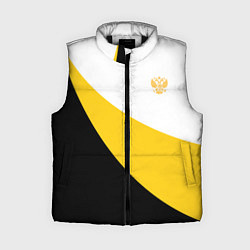 Женский жилет Сокрушу пред ним врагов его малый желтый герб Нико, цвет: 3D-черный
