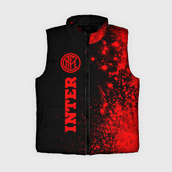 Женский жилет Inter - red gradient по-вертикали, цвет: 3D-черный