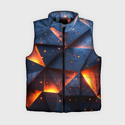 Женский жилет Геометрический рендер с эффектом свечения