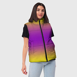 Женский жилет Градиент текстура абстракция, цвет: 3D-светло-серый — фото 2