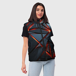 Женский жилет Геометрические плиты со светом, цвет: 3D-светло-серый — фото 2