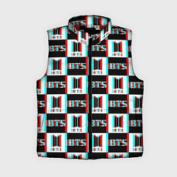 Женский жилет BTS glitch pattern