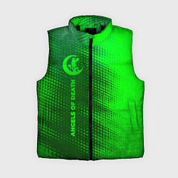 Женский жилет Angels of Death - green gradient по-вертикали, цвет: 3D-черный