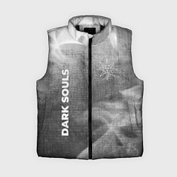 Женский жилет Dark Souls - grey gradient вертикально, цвет: 3D-черный