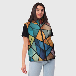 Женский жилет Мозаика цветное стекло, цвет: 3D-светло-серый — фото 2