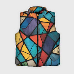Женский жилет Цветное стекло витраж