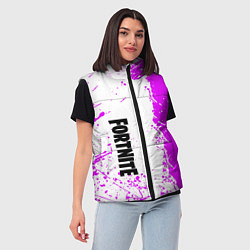 Женский жилет Fortnite pink color, цвет: 3D-черный — фото 2