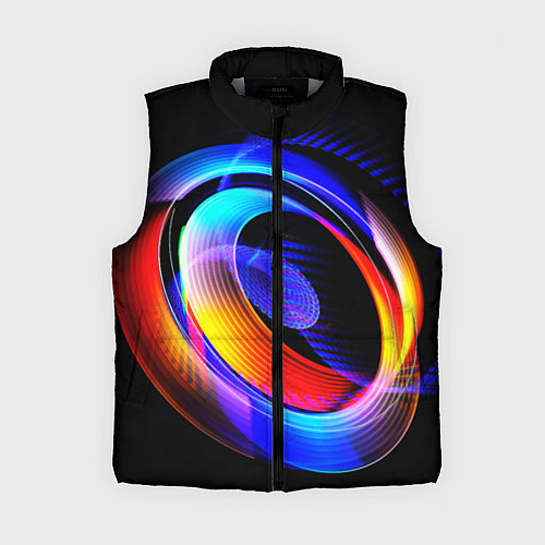 Женский жилет Оптические иллюзии волны / 3D-Светло-серый – фото 1