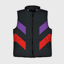 Женский жилет Ретро текстура 90-х спортивная, цвет: 3D-светло-серый