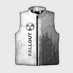 Женский жилет Fallout - white gradient по-вертикали, цвет: 3D-черный