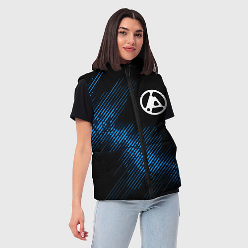 Женский жилет Linkin Park 2024 звуковая волна / 3D-Черный – фото 3