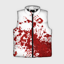 Женский жилет Кровавые следы и отпечатки рук, цвет: 3D-черный