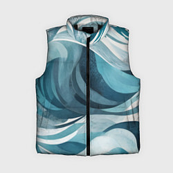 Женский жилет Океан абстракция волны