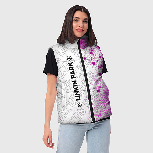 Женский жилет Linkin Park 2024 rock legends по-вертикали / 3D-Черный – фото 3