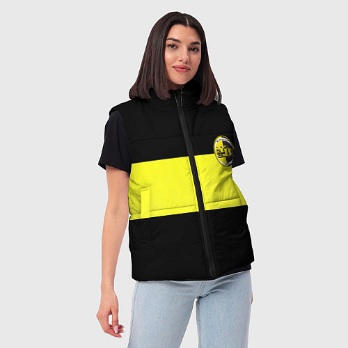 Женский жилет Янг бойс полоса / 3D-Черный – фото 3