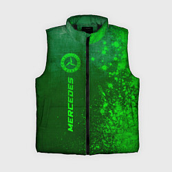 Женский жилет Mercedes - green gradient по-вертикали, цвет: 3D-черный