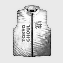 Женский жилет Tokyo Ghoul - white gradient вертикально, цвет: 3D-черный