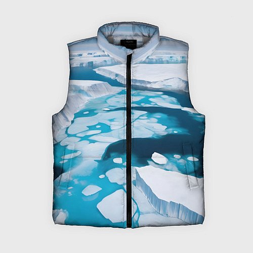 Женский жилет Арктический лед / 3D-Светло-серый – фото 1