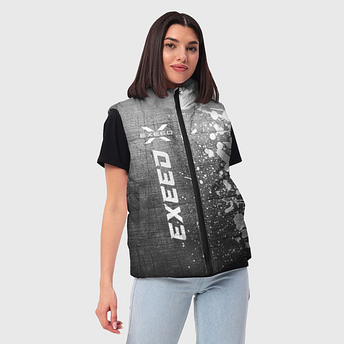 Женский жилет Exeed - grey gradient по-вертикали / 3D-Черный – фото 3