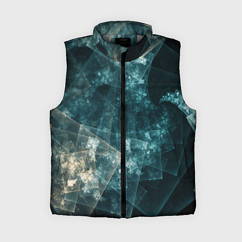 Женский жилет Абстрактный космос геометрия / 3D-Светло-серый – фото 1